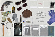 Criminal Bureau Collage Kit, an Object Graphic by Freezerondigital (Thumbnail 11 of 18)