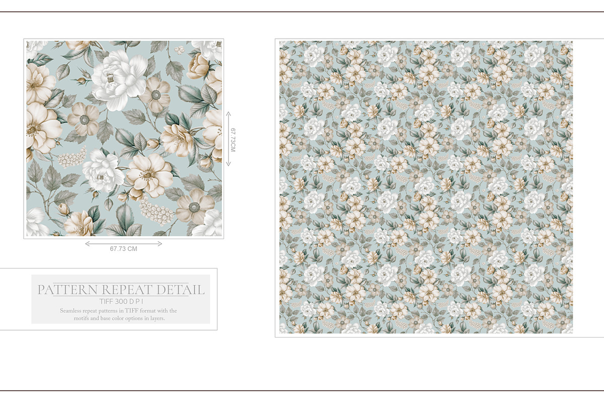 ALORA luxury botanical Floral Patter, a Pattern Graphic by Fabrivo (Photo 5 of 10)