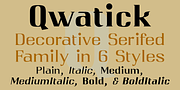 Qwatick, a Serif Font by Ingrimayne Type (Thumbnail 1 of 8)