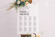 Elegant Seating Chart Template CANVA, an Invitation Template by StudioVonBraitenberg (Thumbnail 1 of 4)