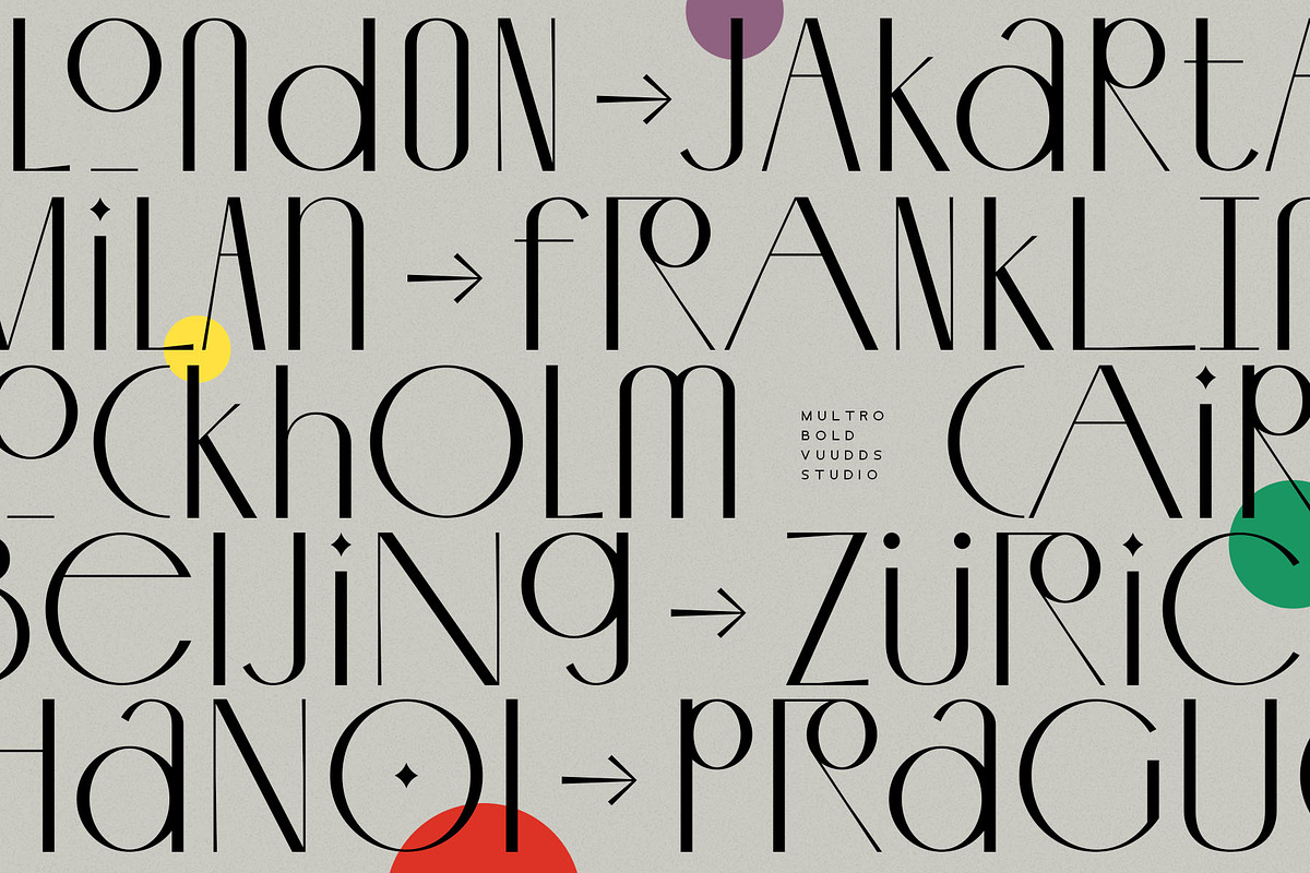 Multro Bold, a Sans Serif Font by vuuuds (Photo 5 of 11)