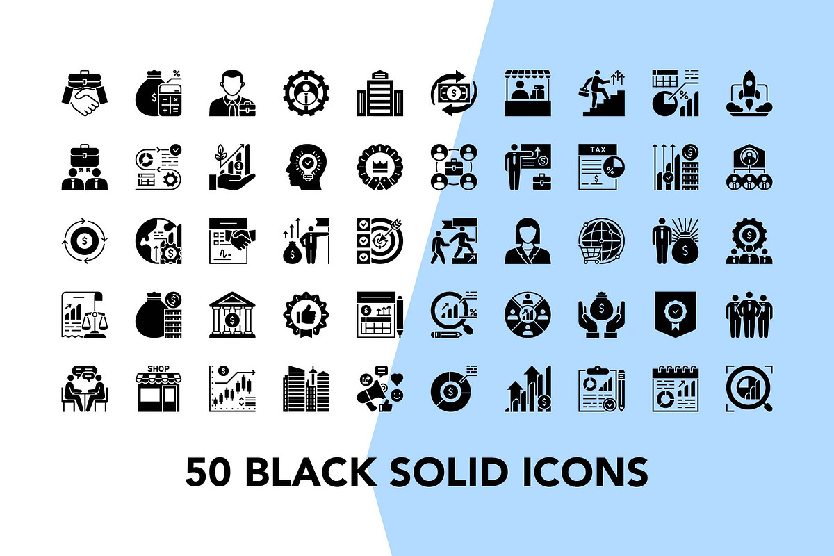 200 Business Vector Icon Set, an Icon by Genestro Shop (Photo 3 of 5)