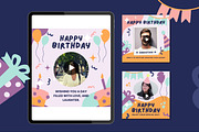 5 Birthday Animated Templates, a Templates & Theme by TemplateCastleStore (Thumbnail 4 of 18)