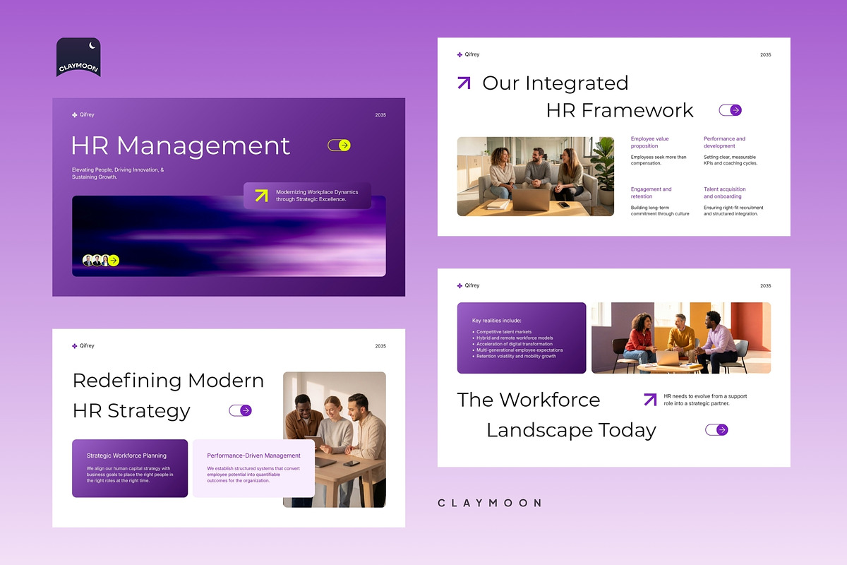 HR Management Presentation Deck, a Presentation Template by Claymoon Lab (Photo 3 of 7)