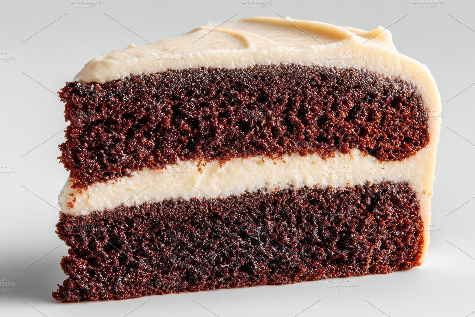 Delicious Chocolate Cake Creamy Fros, a Photo by Pixeness Studio