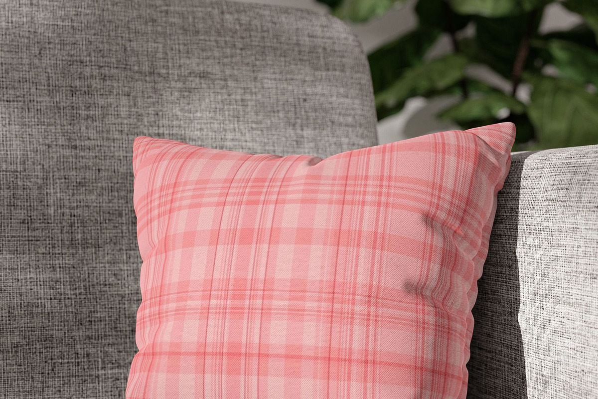 Pink Plaid Pattern Background, a Pattern Graphic by elfy creative (Photo 4 of 4)
