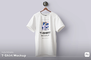 T-Shirt Mockup - Flat Lay View, a Shirt Mockup by graphicsauce