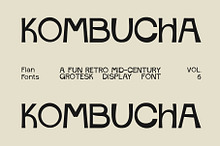 Kombucha | Mid-Century Display Font