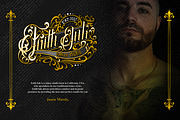 Astolfo -  Tattoo Font, a Script Font by Brightone (Thumbnail 4 of 9)