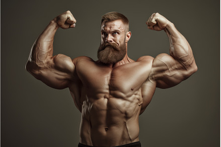 Vigorous Man muscle gym training, a Sports & Recreation Photo by Ylivdesign