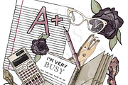 Ready School Collection, an Education Illustration by VS Studio (Thumbnail 7 of 10)