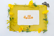 Yellow floral flatlay set, an Object Graphic by Pullia (Thumbnail 3 of 9)