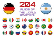 204 Flags of the World Bottlecap Ed., an Icon by asantosg (Thumbnail 1 of 17)