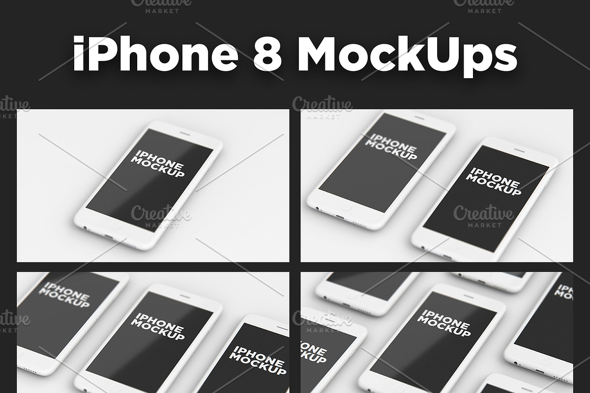 iPhone X and iPhone 8 MockUps, an iPhone Mockup by Traint (Photo 5 of 5)