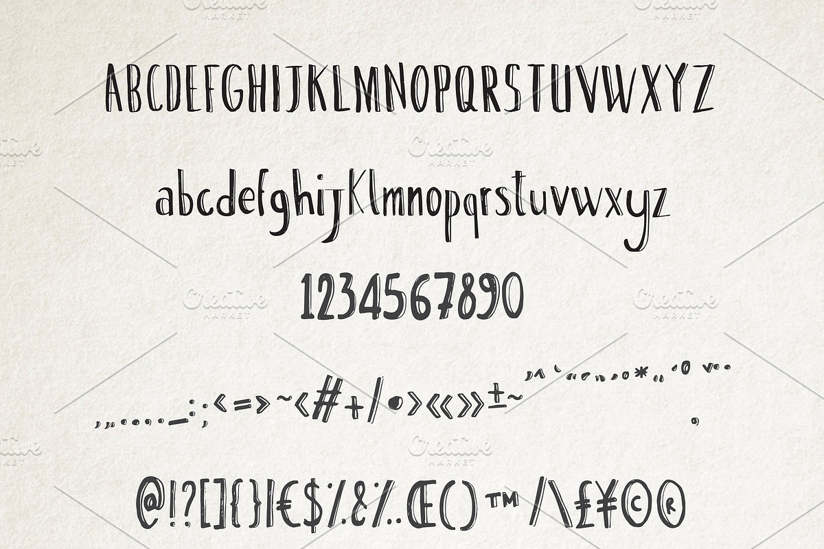 Agattau font + pattern + borders preview 3