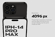 iPhone 14 Pro Max Mockups, an iPhone Mockup by 360 Mockups (Thumbnail 4 of 9)