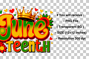 Juneteenth Trendy PNG Bundle, a Graphic by Black Gallery (Thumbnail 14 of 21)