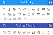 2070 Line Green & Black Icons (V1), an Outline Icon by IconBunny (Thumbnail 3 of 4)