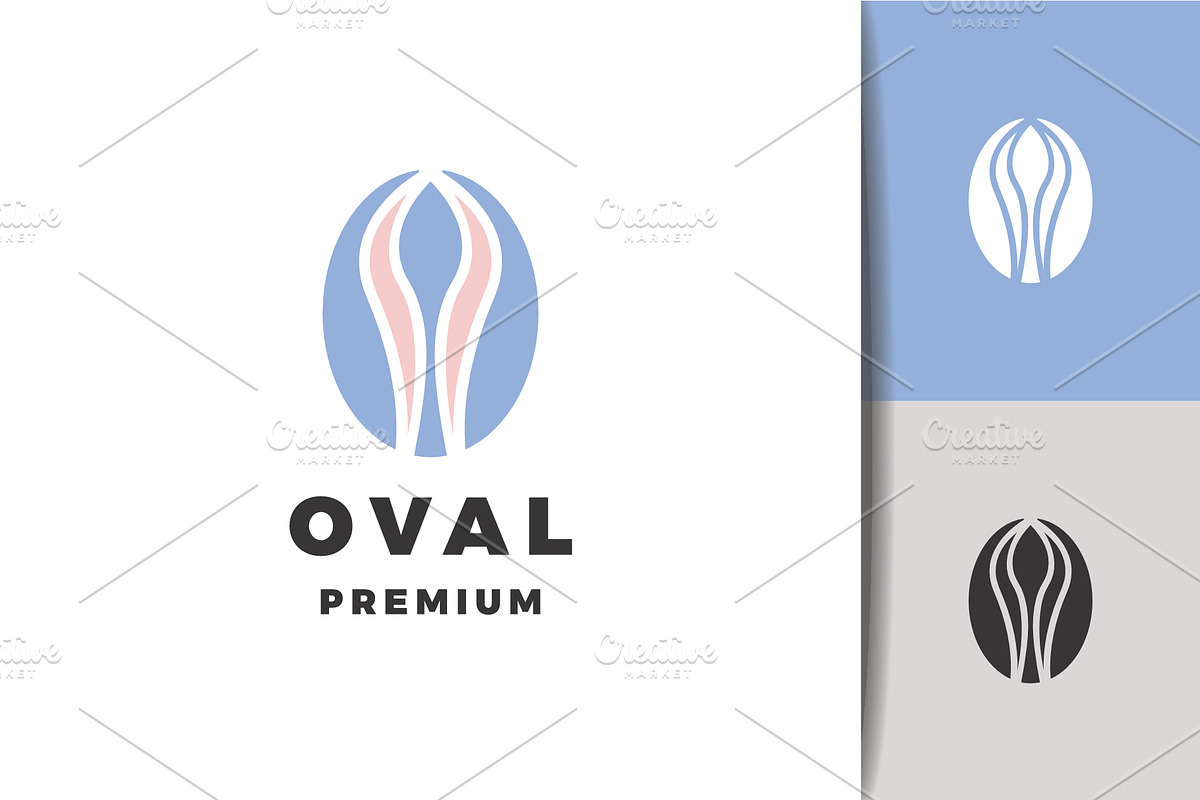 Modern Abstract Oval Logo Design, a Branding & Logo Template by mesuka (Photo 2 of 2)