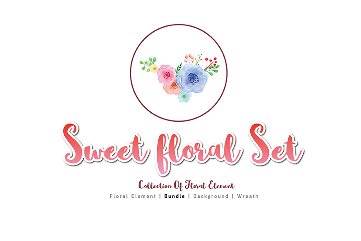 Sweet Floral Element DIY Pack   02, a Decorative Illustration by Ora (Photo 4 of 6)