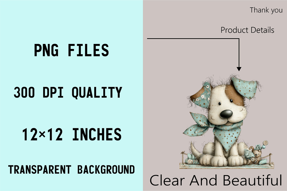 Whimsical Summer Dogs Clipart Bundle, an Illustration by SVGArt (Photo 6 of 9)