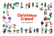 Tiny Christmas people in winter set, a Person Illustration by Good Studio (Thumbnail 1 of 3)