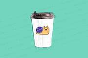 Cute Kawaii Snails, an Animal Illustration by Palau (Thumbnail 7 of 12)