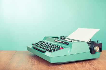 Retro typewriter
