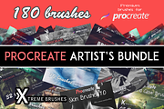 Procreate Artist's Bundle, a Brush Add-On by Extreme Brushes (Thumbnail 1 of 11)
