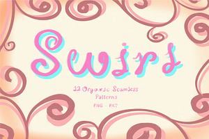 Organic Seamless Swirl Patterns, a Pattern Graphic by Declipo Patt
