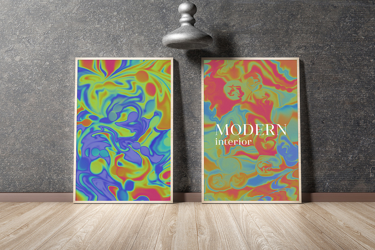 MODERN NEON GRADIENTS & SHAPES, a Pattern Graphic by Creativemaker (Photo 7 of 10)