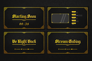 Golden Stream Overlay, a Templates & Theme by StreamSkins (Thumbnail 2 of 5)
