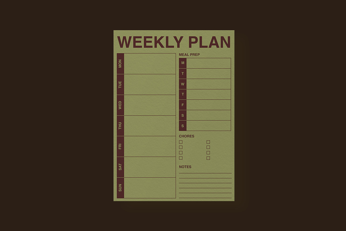 Printable Weekly Planner, a Templates & Theme by StudioClub (Photo 3 of 5)
