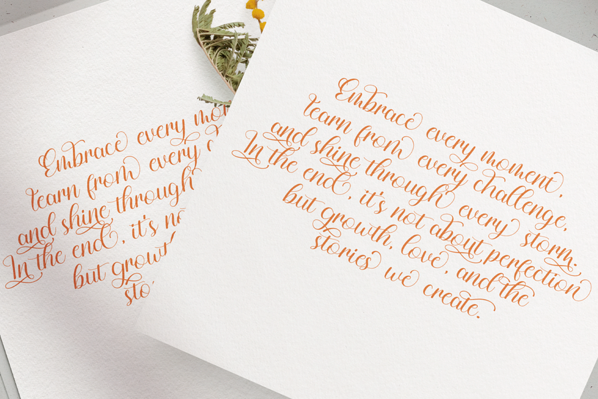 Mrs. Ophelienne, a Script Font by BearyType Studio (Photo 2 of 6)