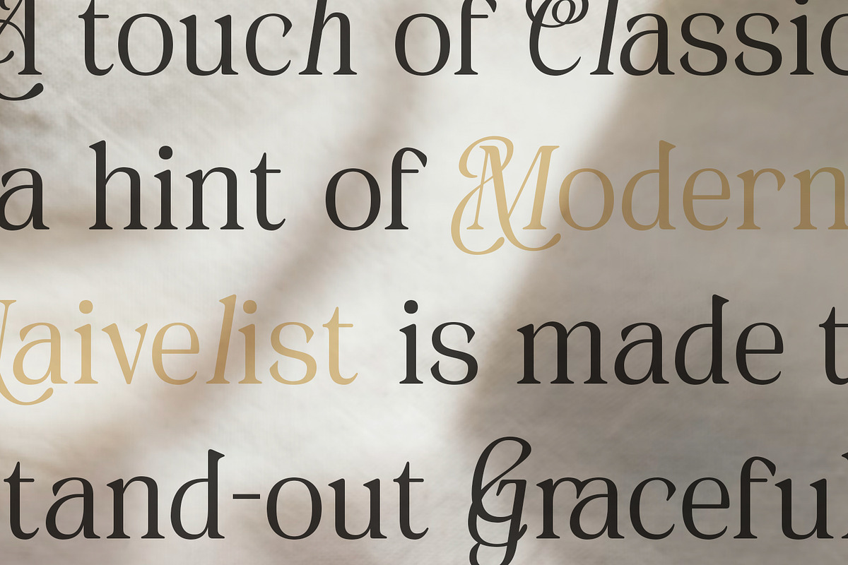 Naivelist, a Serif Font by din-studio.com (Photo 2 of 10)
