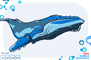 Whale Graphic FREEBIE