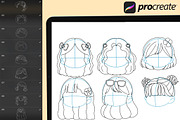 175 Procreate Chibi Summer Stamp, a Brush Add-On by DrawingStoryShop (Thumbnail 6 of 10)