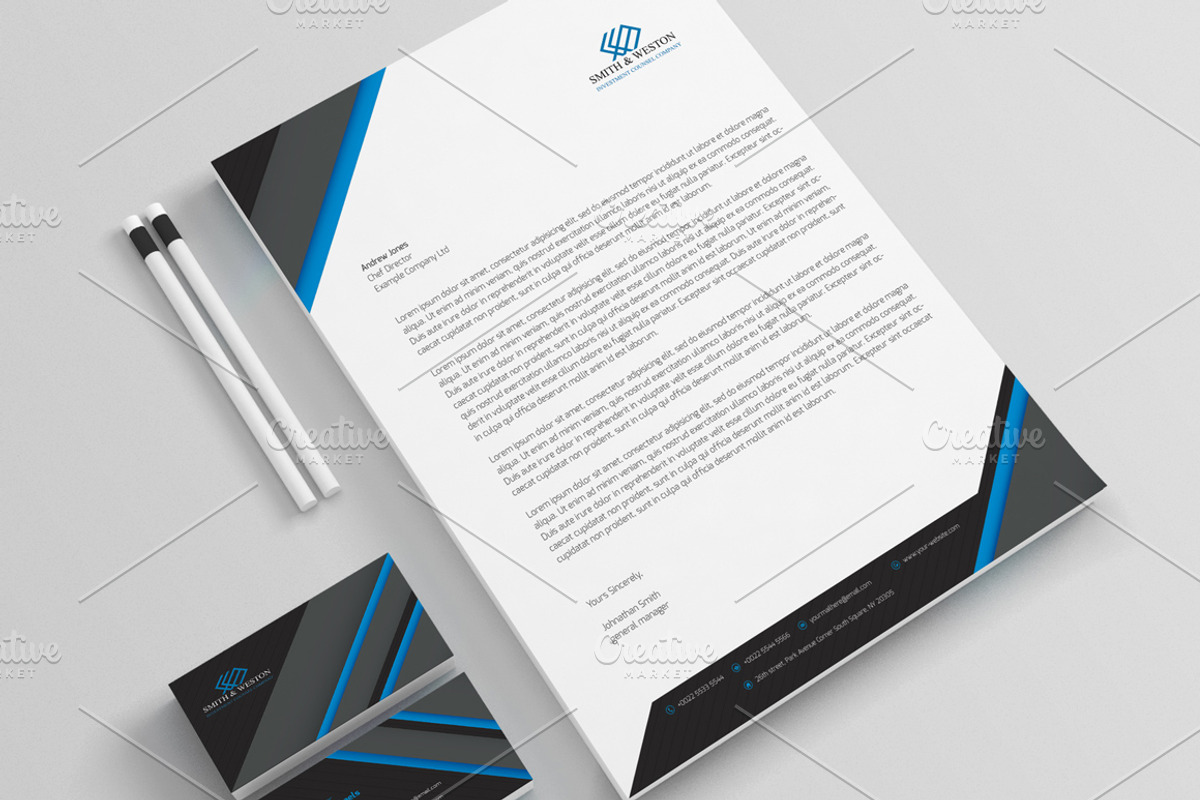 Corporate Stationery Pack, a Stationery Template by BettyDesign (Photo 6 of 9)