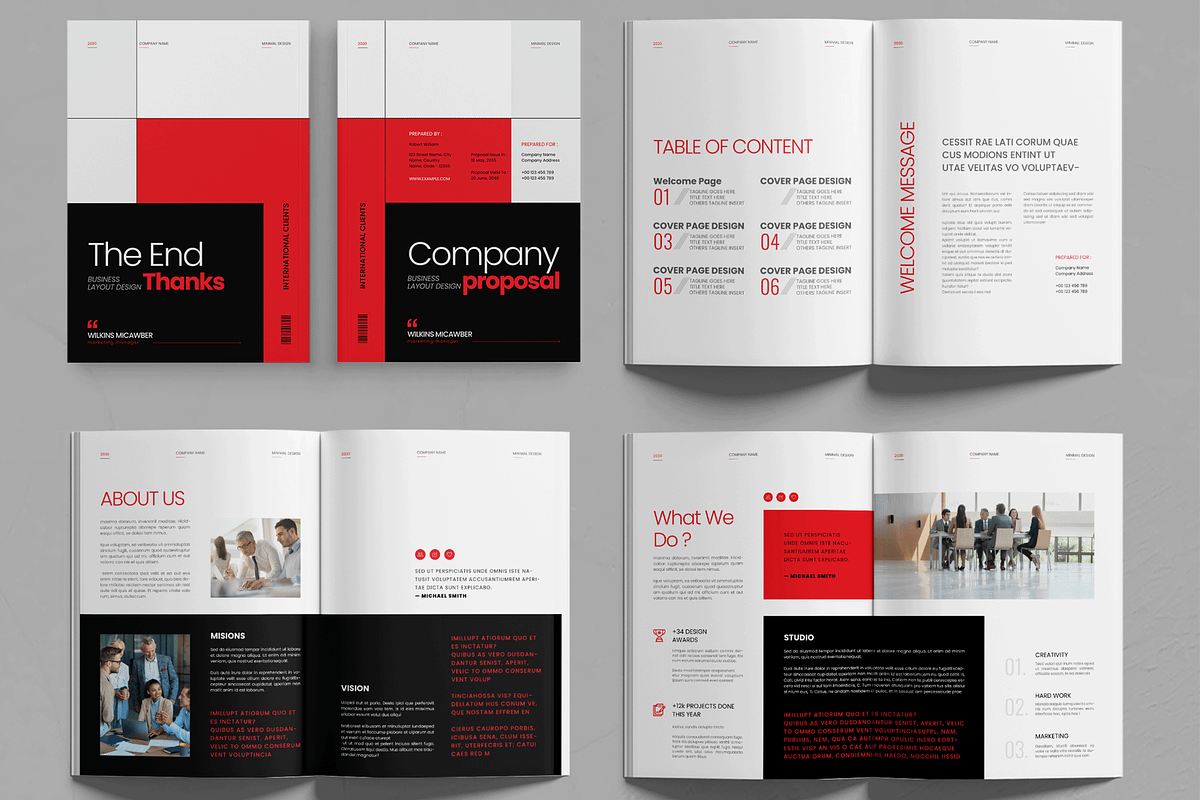 Corporate Business Proposal Template, a Brochure Template by MightyDesign (Photo 2 of 6)
