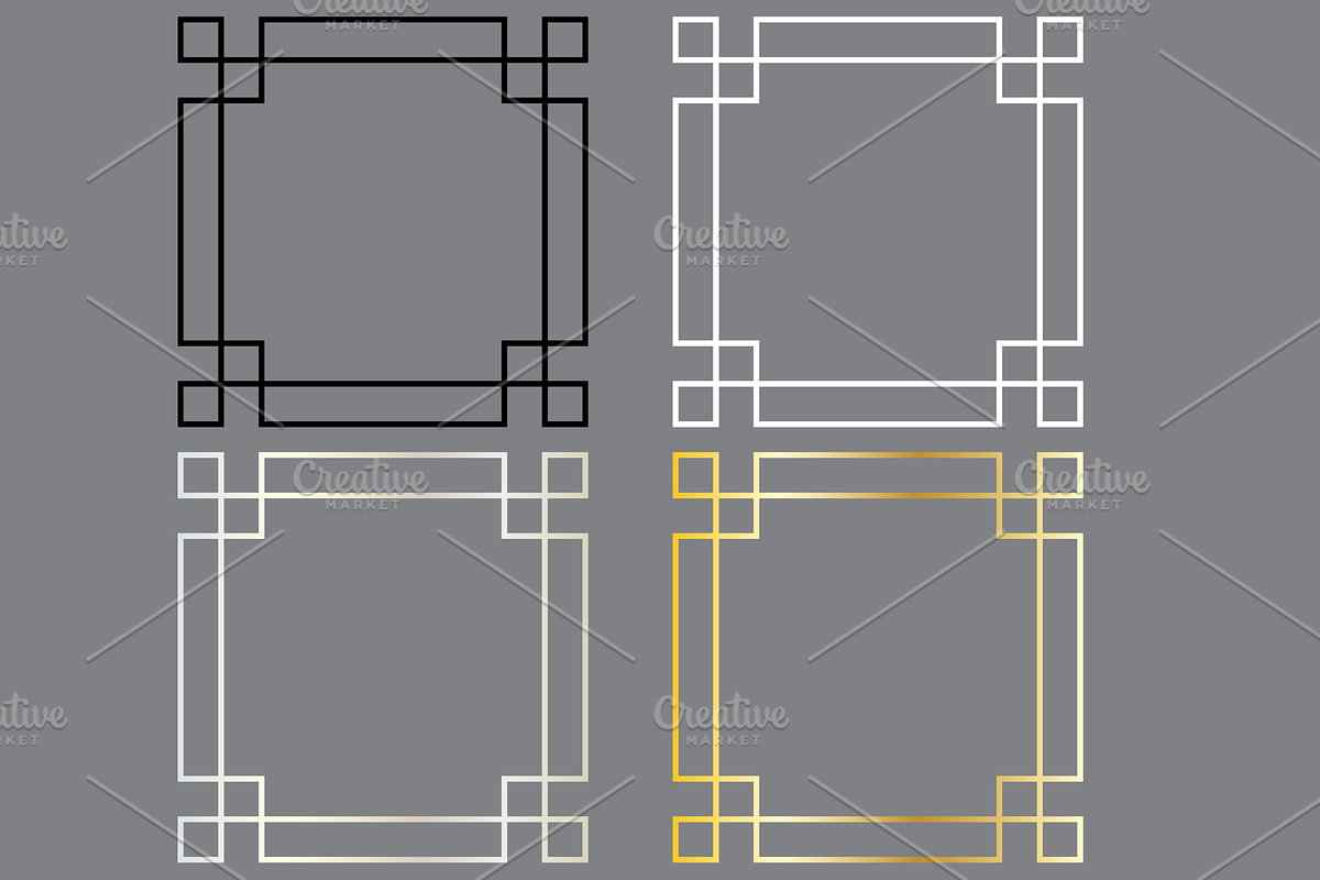 Square Fretwork Frames preview 4