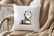 Whimsical Cat PNG Clipart, an Illustration by OK Design (Thumbnail 6 of 6)