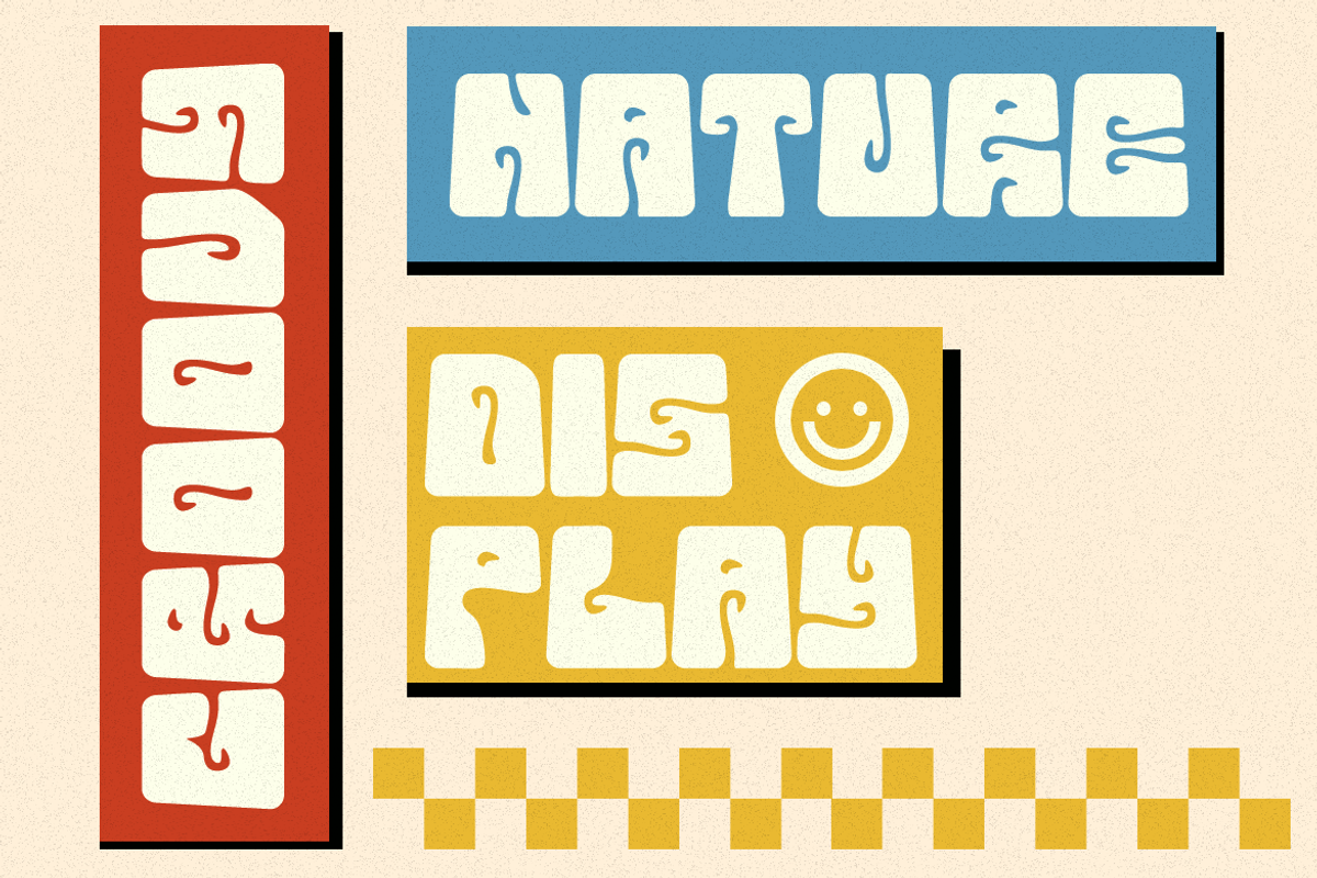 Groosure - Groovy & Nature Font, a Sans Serif Font by QR Design Studio (Photo 2 of 6)