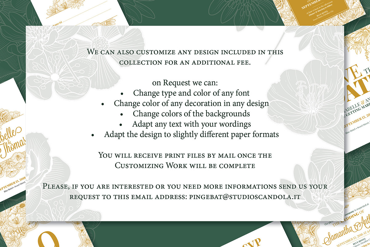 Wedding Invitation Stationery Suite, an Invitation Template by Pingebat (Photo 10 of 10)
