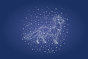 Geometric animals. Night sky., a Background Graphic by lycka (Thumbnail 7 of 7)