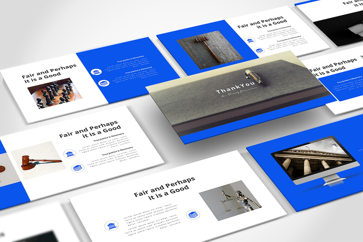 Lawyer Justice Powerpoint, a Presentation Template by Glowin_studio (Photo 1 of 3)