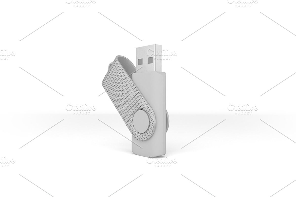 Flash v Memory Mockup, a Merchandise Mockup by Qaleb Studio
