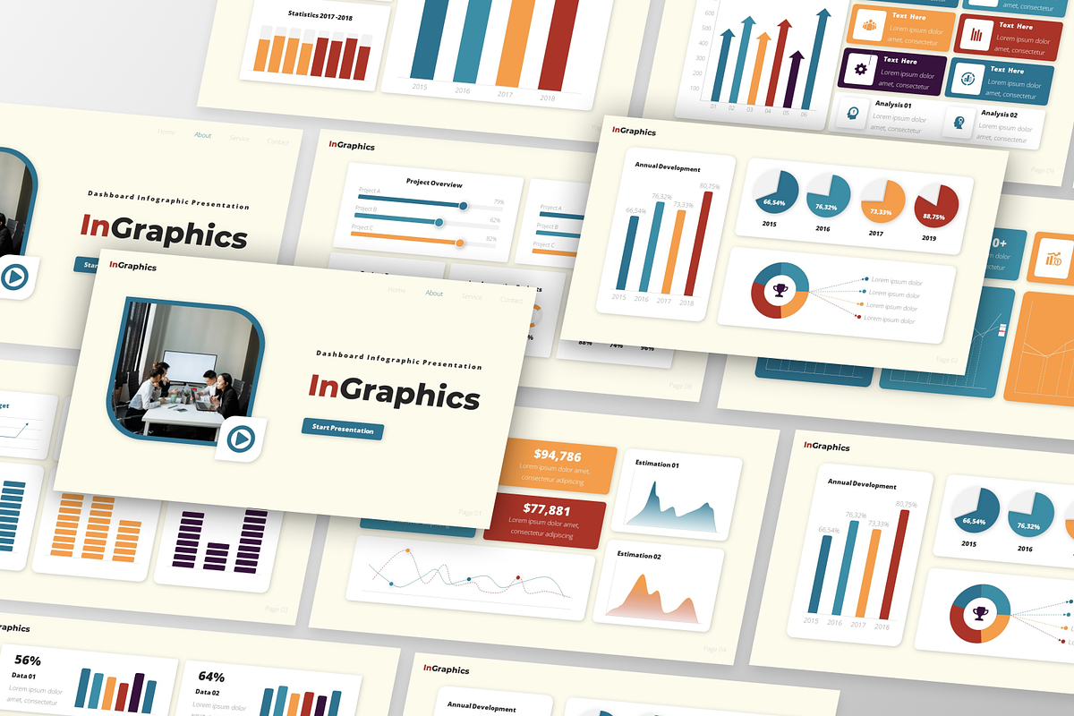 InGraphics - Dashboard Infographic, a Presentation Template by GraphauseProject (Photo 2 of 6)