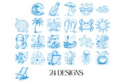 Summer Beach SVG PNG Hand Drawn Bund, an Illustration by Daily.Designs (Thumbnail 2 of 4)