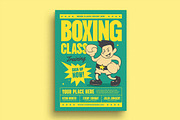 Boxing Class Training Flyer Template, a Flyer Template by megarez (Thumbnail 4 of 4)