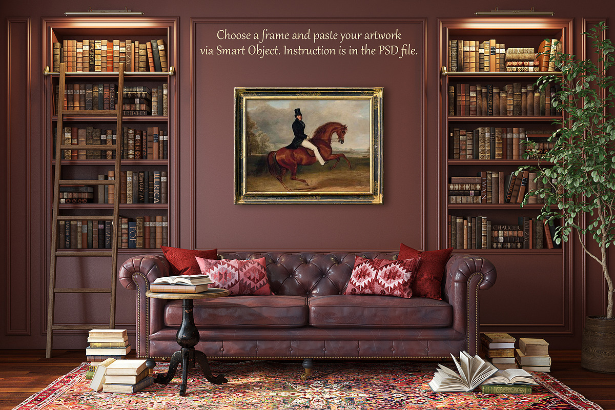 DARK ACADEMIA Frame Mockups, a Product Mockup by MyHomeMockups (Photo 4 of 11)